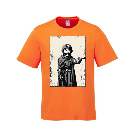 Mangione Banksy-Style T-Shirt (CSW247 Parkour Style) (Large Print)