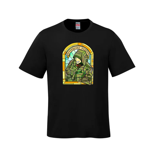 Luigi Patron Saint of Healthcare Reform – Black T-Shirt