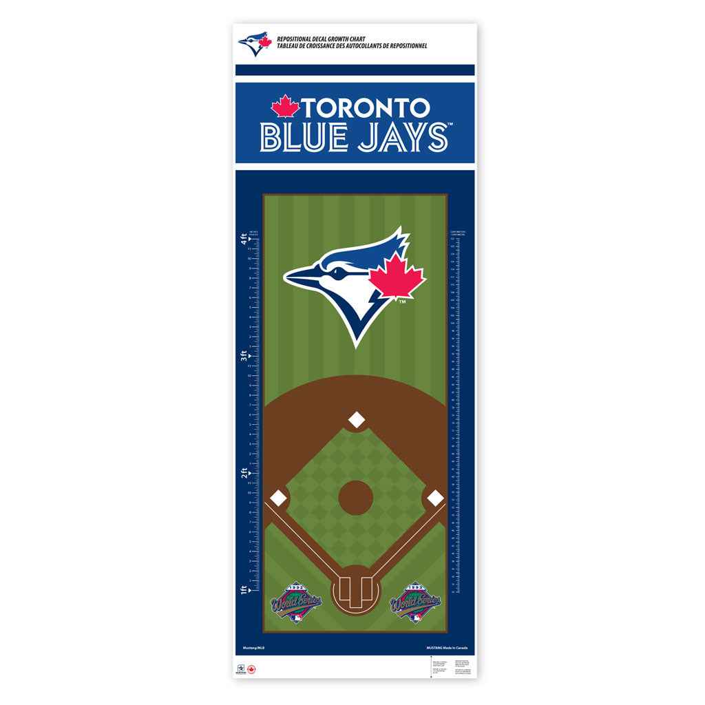Toronto Blue Jays Repositional Vinyl Growth Chart