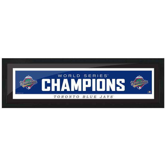Toronto Blue Jays Cooperstown World Series Logo 1993 6x22 Framed Print
