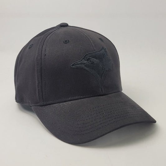 Youth - Toronto Blue Jays Cap - BSBKBK Basic Black Logo on cap Adjustable - OSFA - MLB