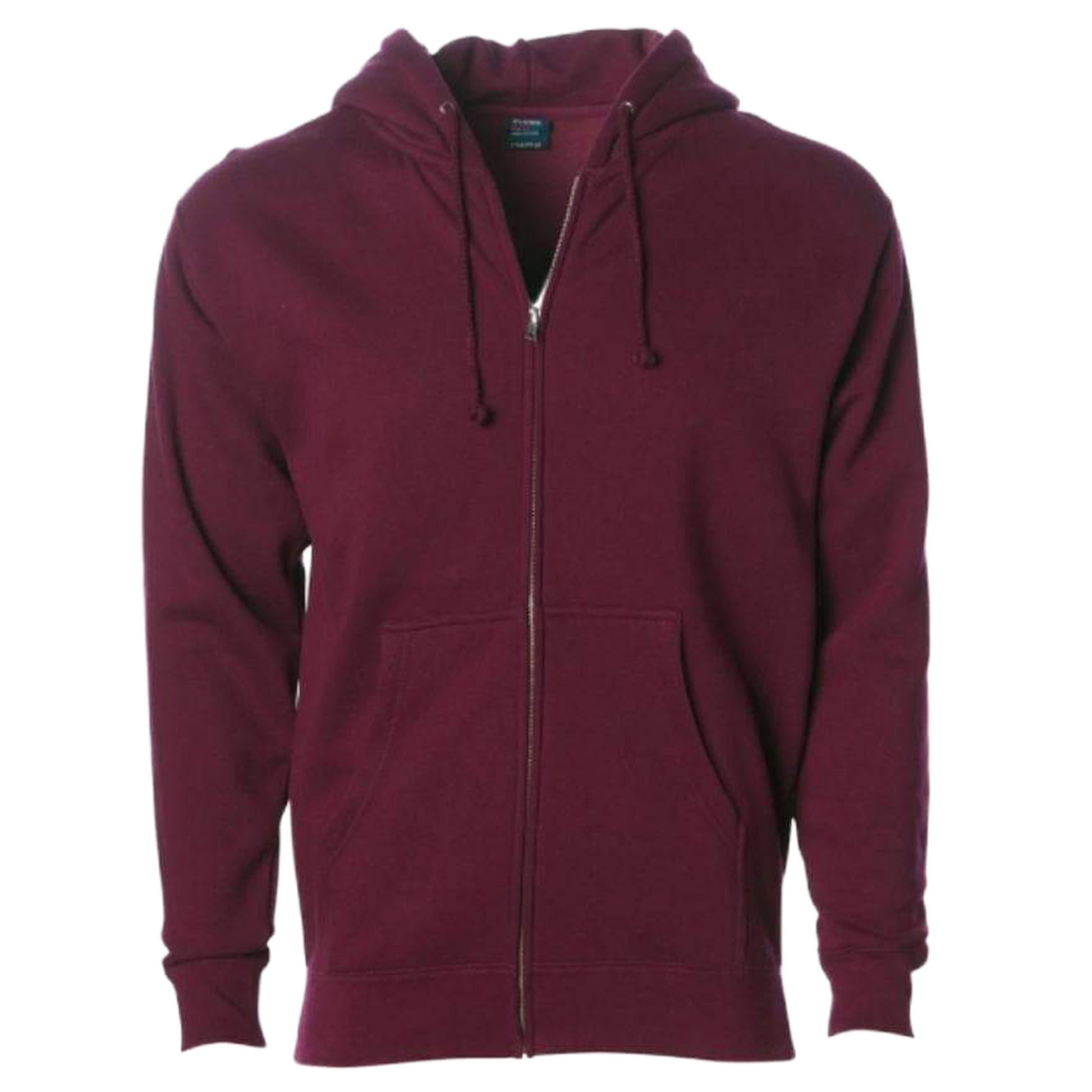 IND4000Z - Men’s Heavyweight Zip Hooded Sweatshirt - Maroon / XS - CLOSE