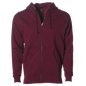IND4000Z - Men’s Heavyweight Zip Hooded Sweatshirt - Maroon / XS - CLOSE