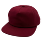 GNV-1040SB - 5 Panels Mid Profile Flat Bill - Maroon / One Size - CAPS
