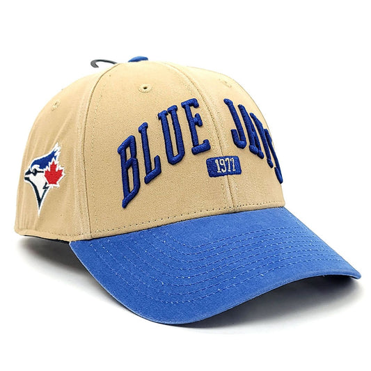 Toronto Blue Jays Cap - Semester Khaki & Royal 2T Adjustable Snapback SM - OSFA - MLB