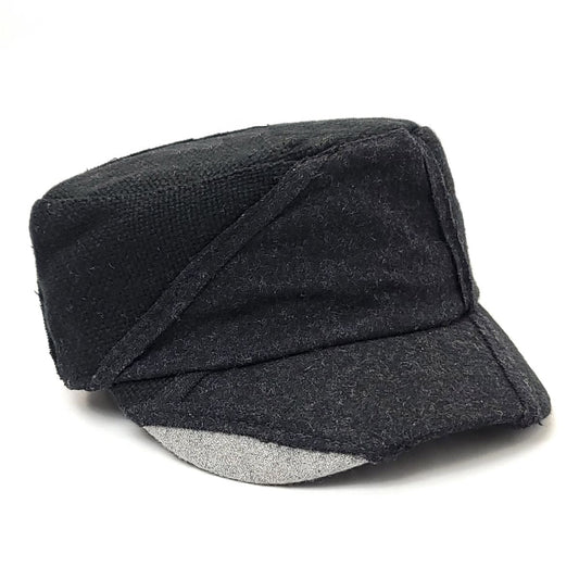Cadet Cap -88320 Patch Fabric Black 2 Tone Colour - OSFA