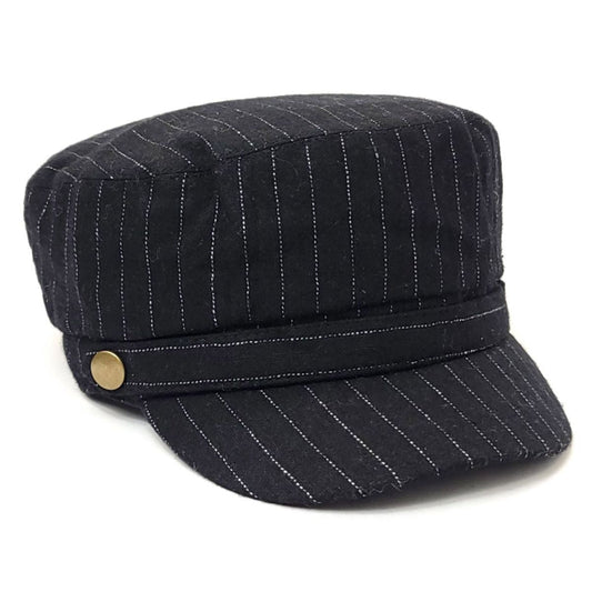 Cadet Cap -W8040 Stripes Multi-Coloured - Black / OSFA