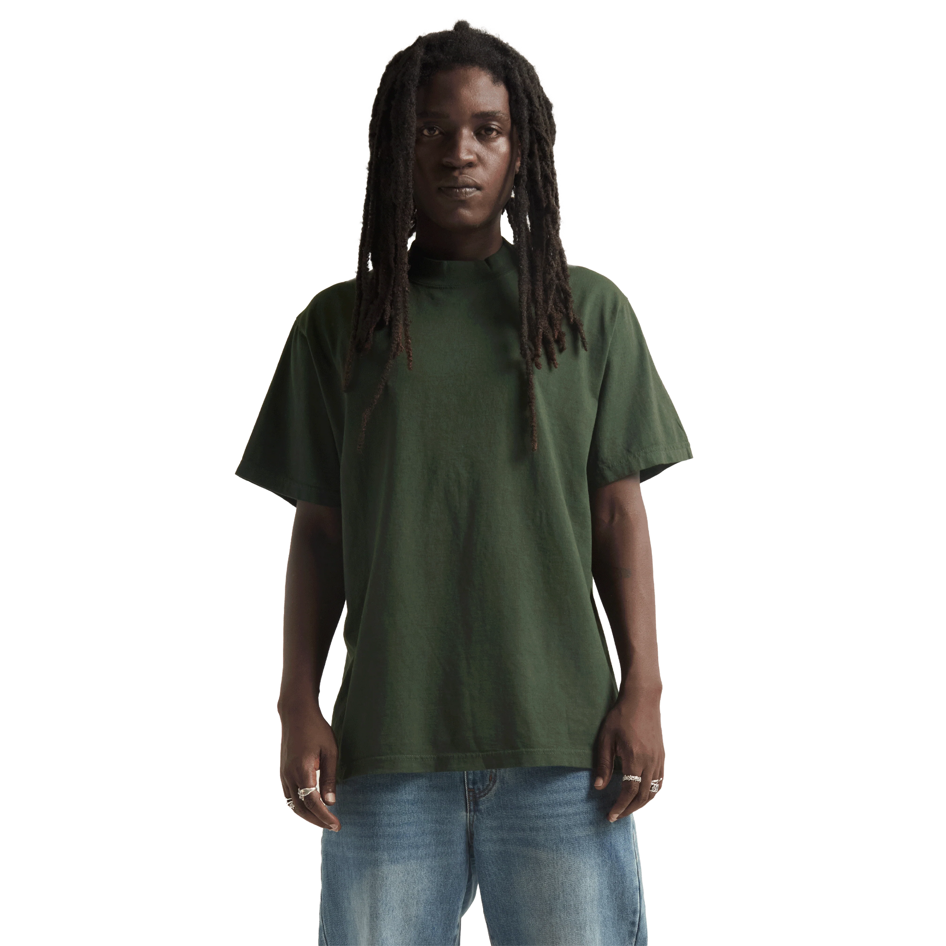 Max Heavyweight Garment Dye - 7.5 oz - Moss / XS - TEES