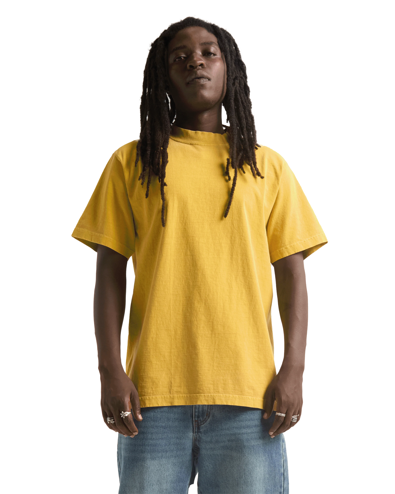 Max Heavyweight Garment Dye - 7.5 oz - Mustard / XS - TEES
