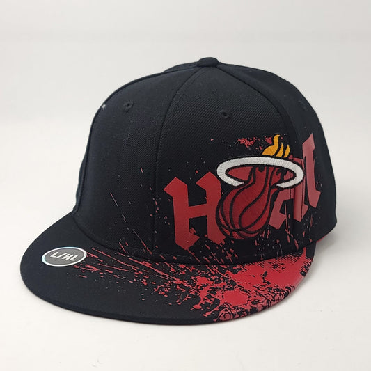 Miami Heat Cap - Fitted Black - L/XL - NBA