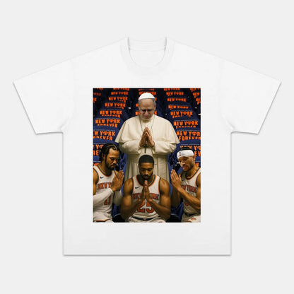NEW POPE & New York Knicks TEE