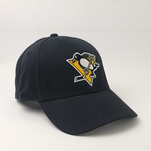 Pittsburg Penguins - Basic Black Adjustable - OSFA - NHL Cap