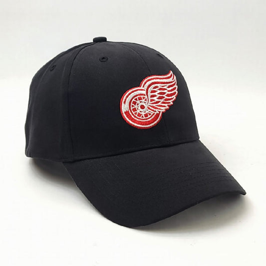 Detroit Red Wings - Basic Black Adjustable DRBSBKOS - OSFA - NHL Cap