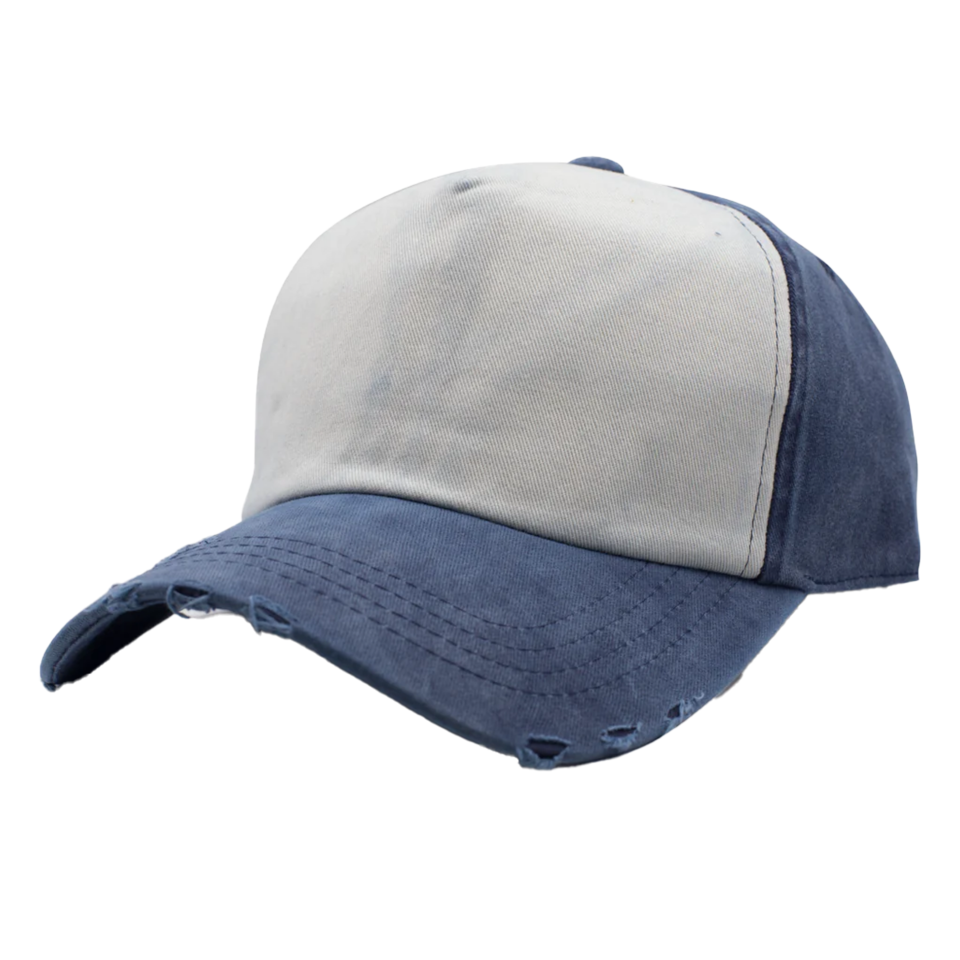 GN-1005 - 5P Foam Front Dirty Wash - Navy / One Size - CAPS