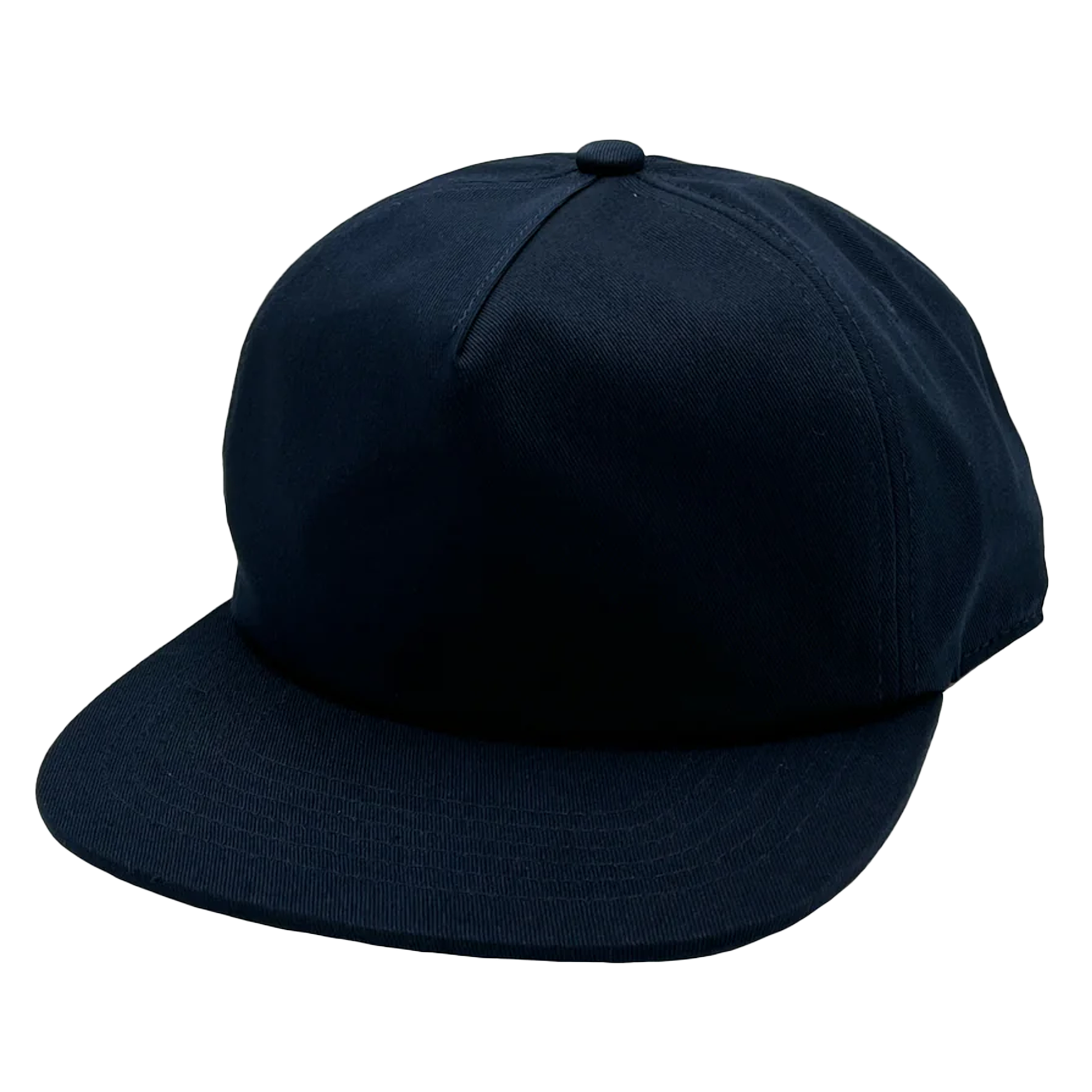 GNV-1040SB - 5 Panels Mid Profile Flat Bill - Navy / One Size - CAPS