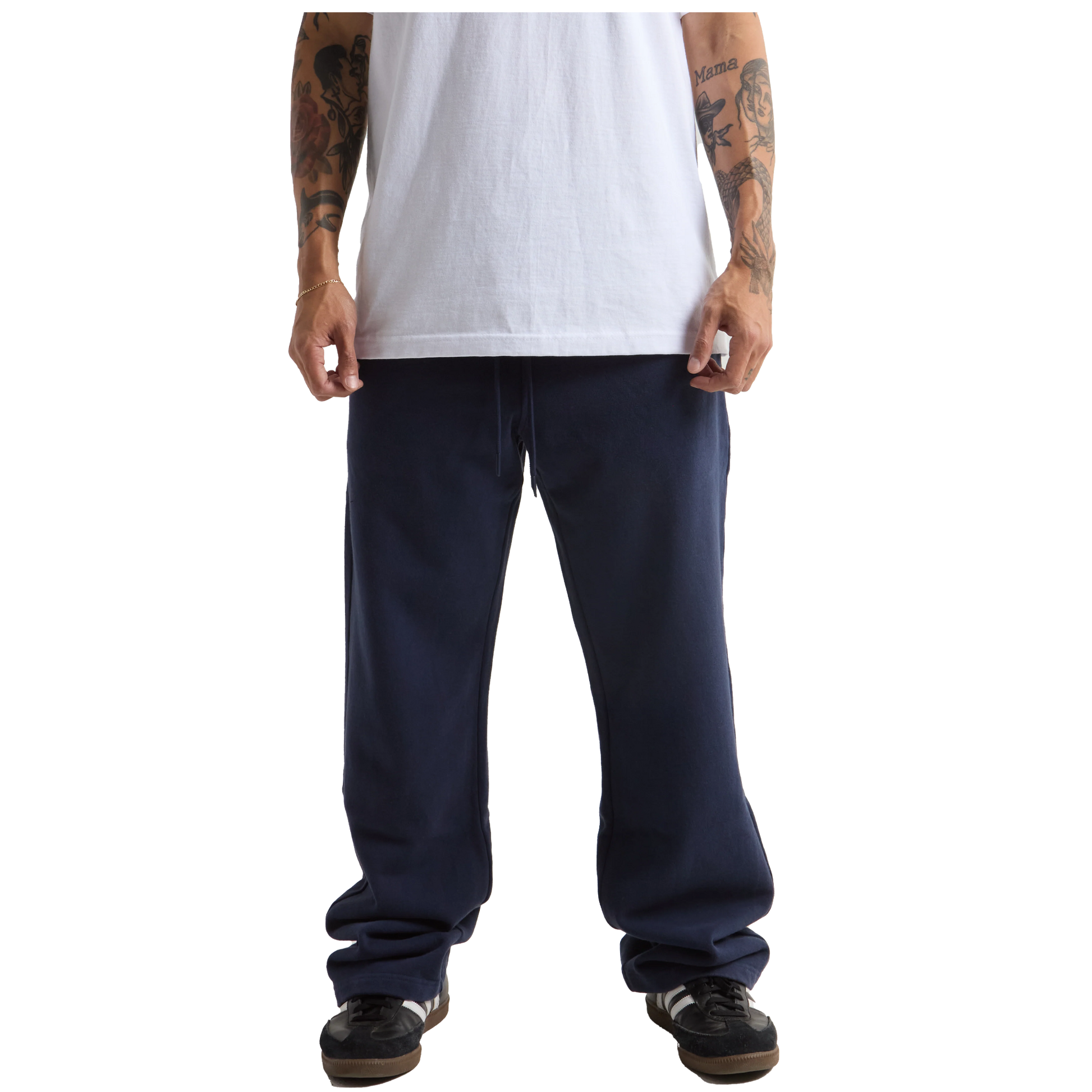 Garment Dye Straight Leg Baggy Sweatpants - 13.5 oz - Navy / S - SWEATPANTS