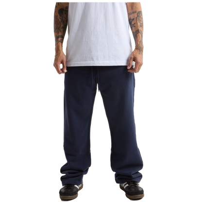 Garment Dye Straight Leg Baggy Sweatpants - 13.5 oz - Navy / S - SWEATPANTS