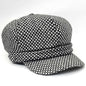 Newsboy Hat - Polka Dots Brown & Black - OSFA
