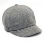 Newsboy Hat - Solid Color Grey & Brown - OSFA