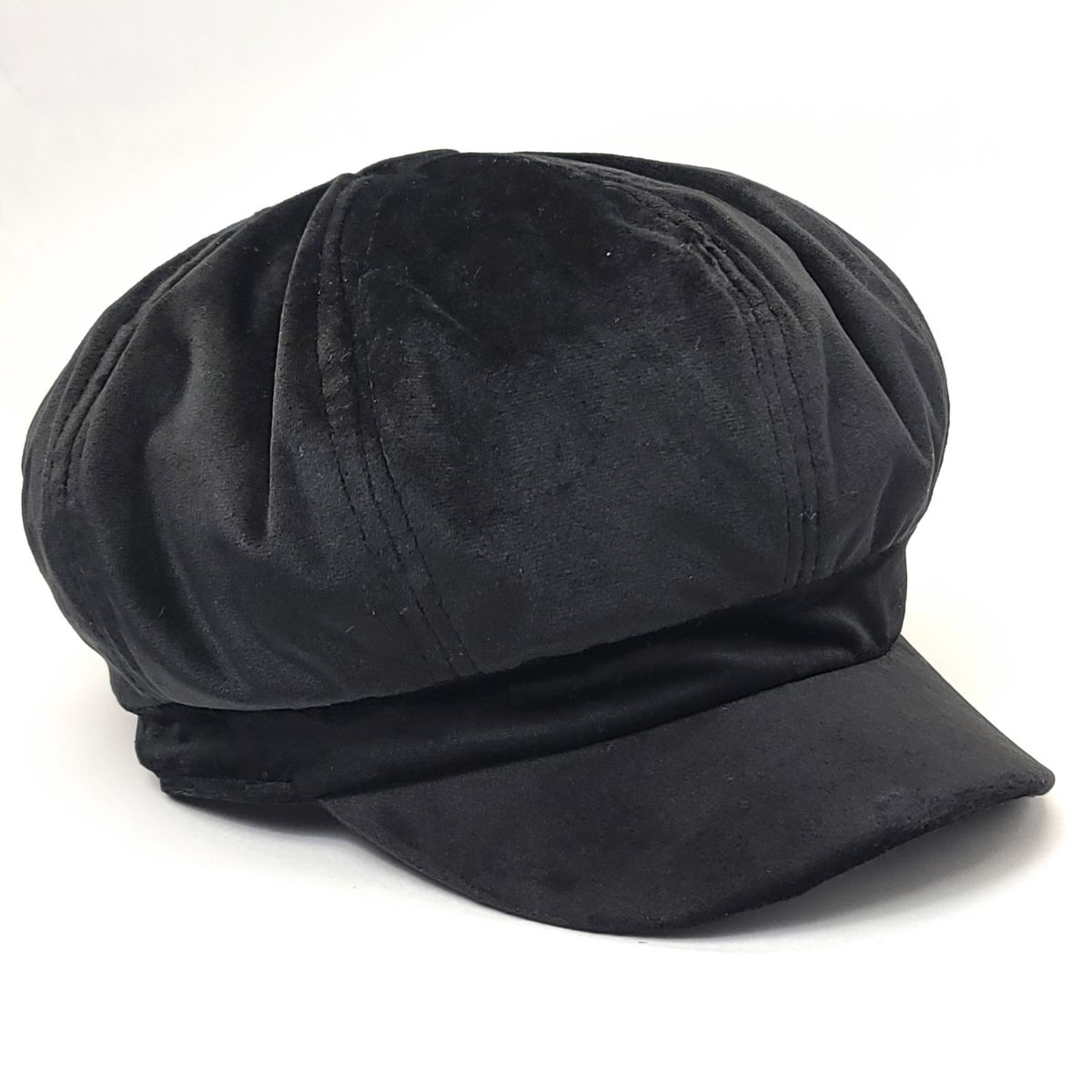 Newsboy Hat - Velvet Black - OSFA