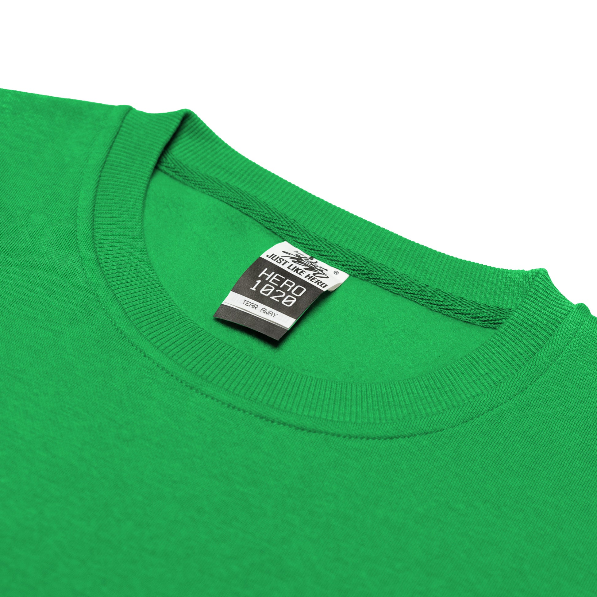 HERO-1020 Unisex Blank Crewneck Sweatshirt - Kelly Green - Crewnecks
