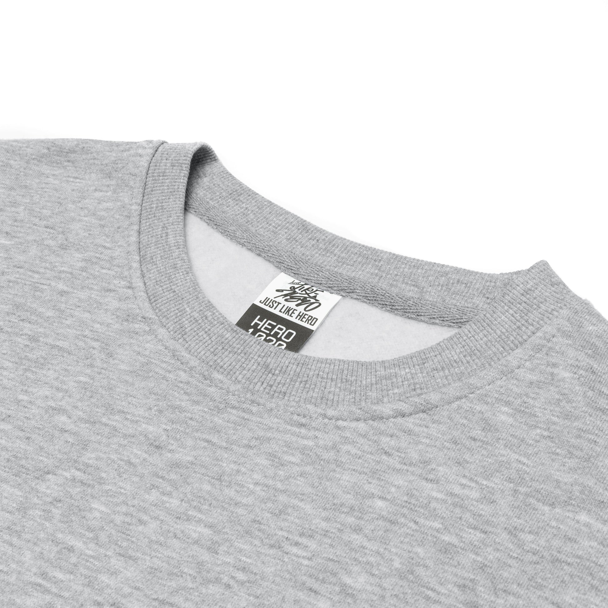 HERO-1020 Unisex Blank Crewneck Sweatshirt - Sport Grey - Crewnecks