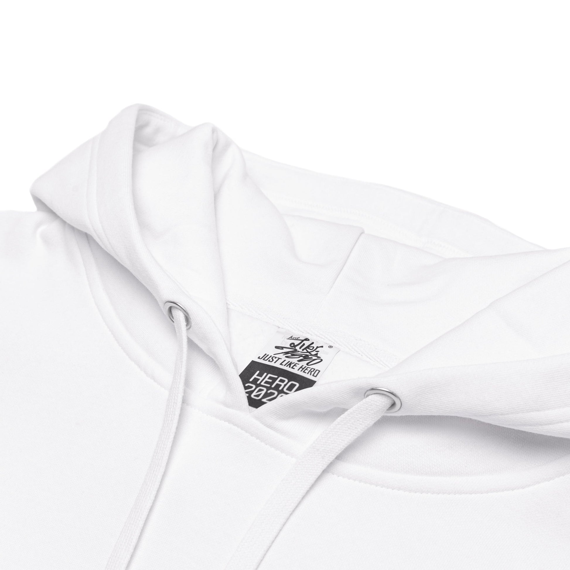 HERO-2020 Unisex Blank Hoodie - White