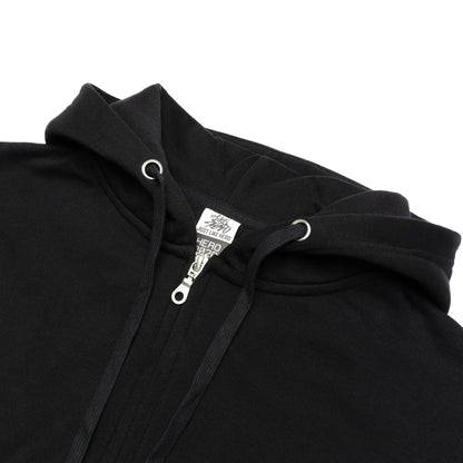 HERO-3020 Unisex Full Zip Hoodie - Black - Full-Zip