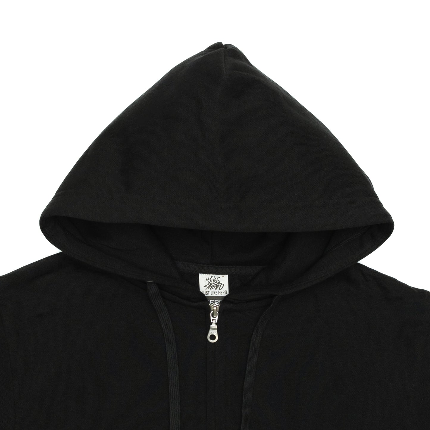 HERO-3020 Unisex Full Zip Hoodie - Black