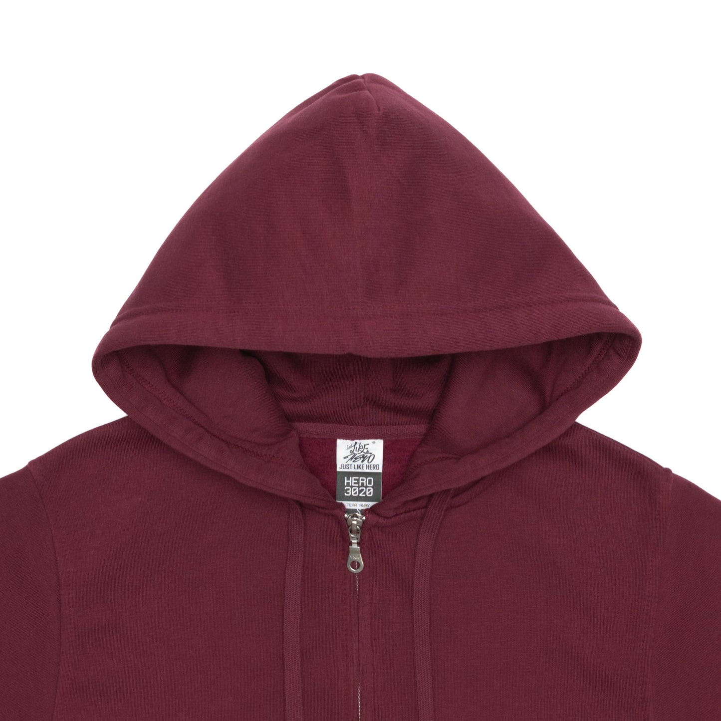 HERO-3020 Unisex Full Zip Hoodie - Maroon