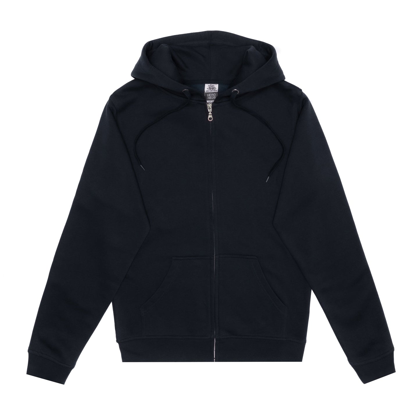 HERO-3020 Unisex Full Zip Hoodie - Navy Blue