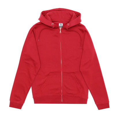 HERO-3020 Unisex Full Zip Hoodie - Red - Full-Zip