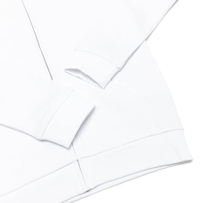 HERO-3020 Unisex Full Zip Hoodie - White - Full-Zip