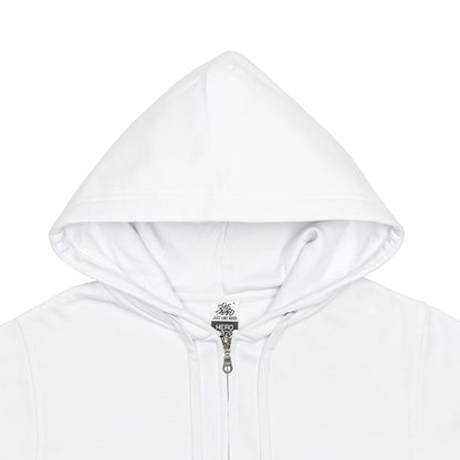 HERO-3020 Unisex Full Zip Hoodie - White - Full-Zip