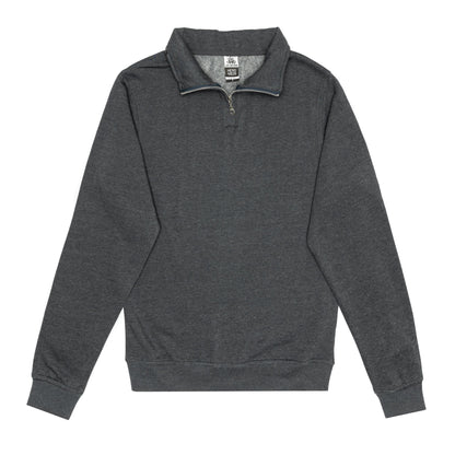 HERO-4020 Unisex Quarter Zip Sweatshirt - Dark Heather - Quarter-Zip