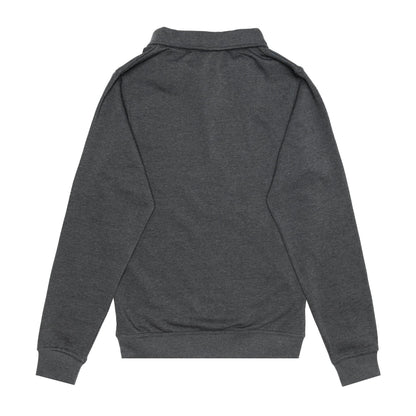 HERO-4020 Unisex Quarter Zip Sweatshirt - Dark Heather - Quarter-Zip