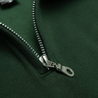 HERO-4020 Unisex Quarter Zip Sweatshirt - Forest Green - Quarter-Zip