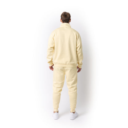 HERO-4020 Unisex Quarter Zip Sweatshirt - Ivory - Quarter-Zip