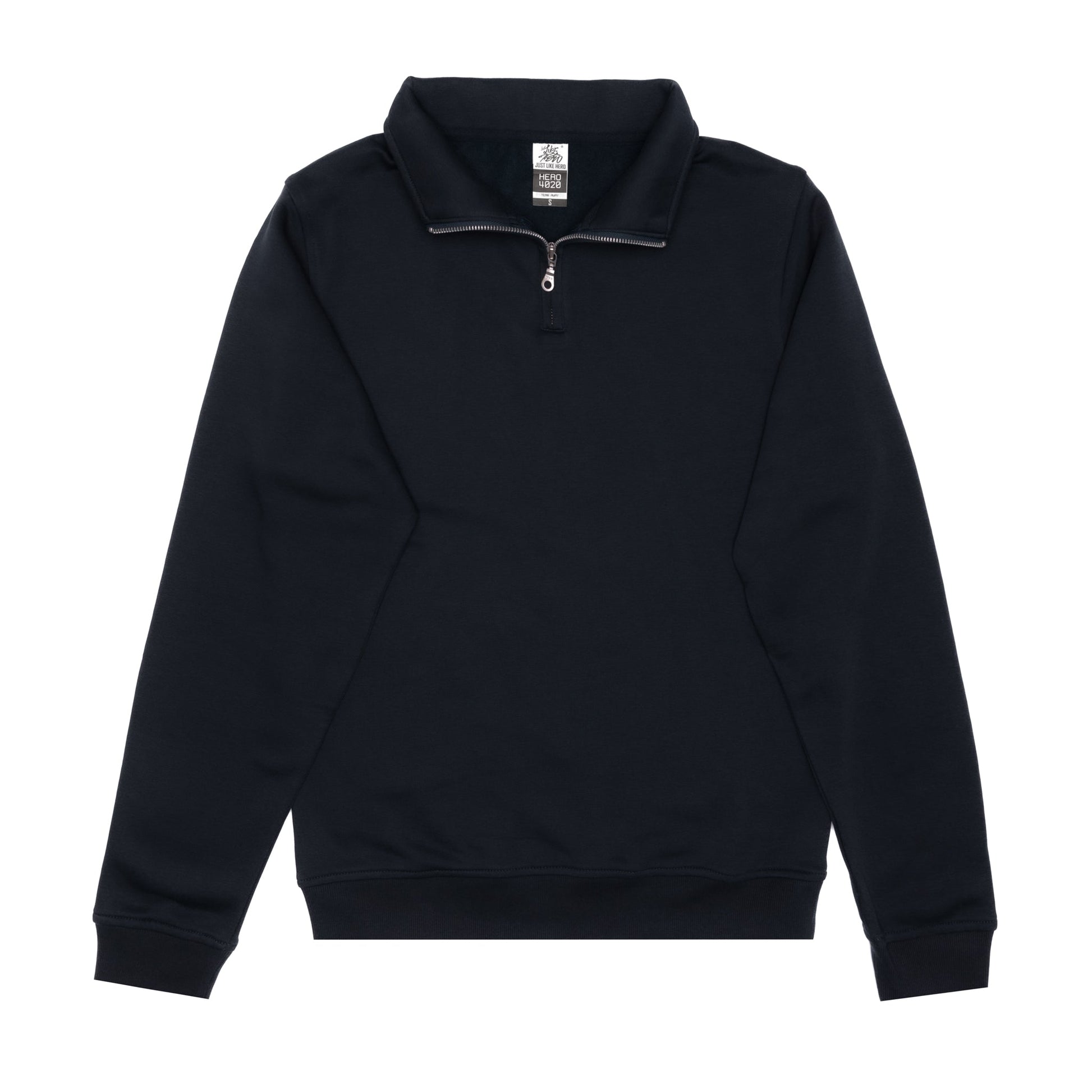 HERO-4020 Unisex Quarter Zip Sweatshirt - Navy Blue - Quarter-Zip