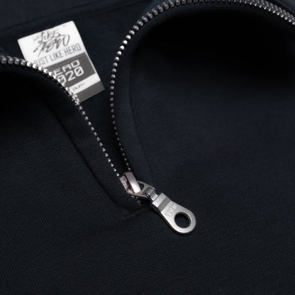 HERO-4020 Unisex Quarter Zip Sweatshirt - Navy Blue - Quarter-Zip