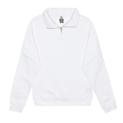 HERO-4020 Youth Quarter Zip Sweatshirt - White (FINAL SALE) - Quarter-Zip