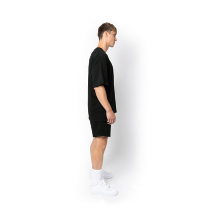 HERO-300 Unisex Super Heavy Oversized Tee - Black - Crewnecks