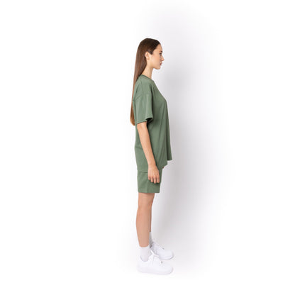 HERO-300 Unisex Super Heavy Oversized Tee - Dusty Green - Crewnecks