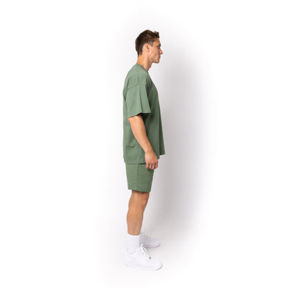 HERO-300 Unisex Super Heavy Oversized Tee - Dusty Green - Crewnecks
