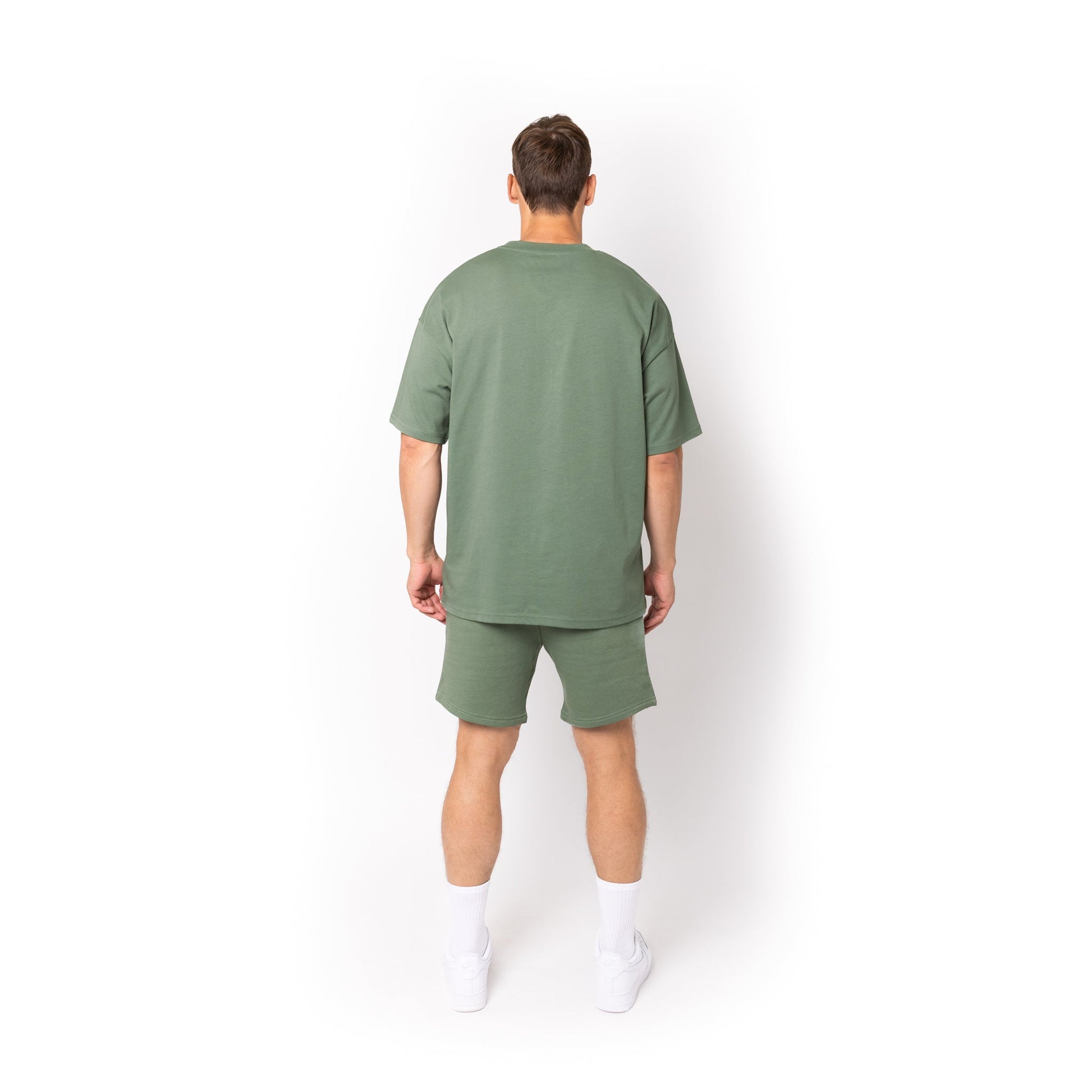 HERO-300 Unisex Super Heavy Oversized Tee - Dusty Green - Crewnecks