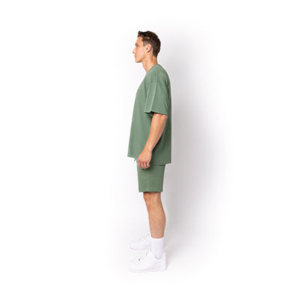 HERO-300 Unisex Super Heavy Oversized Tee - Dusty Green - Crewnecks