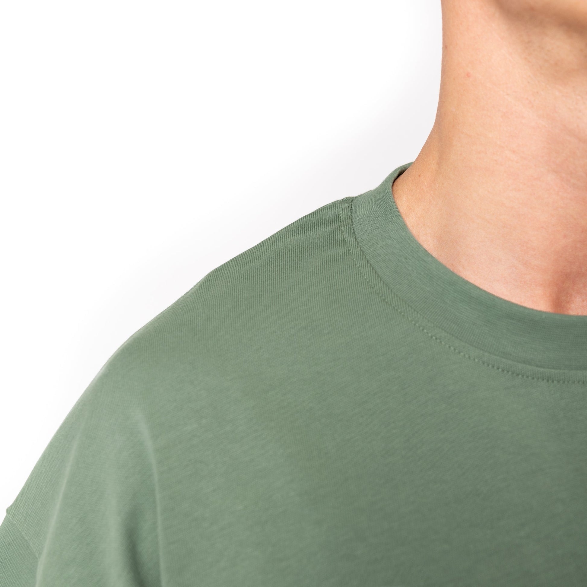 HERO-300 Unisex Super Heavy Oversized Tee - Dusty Green - Crewnecks