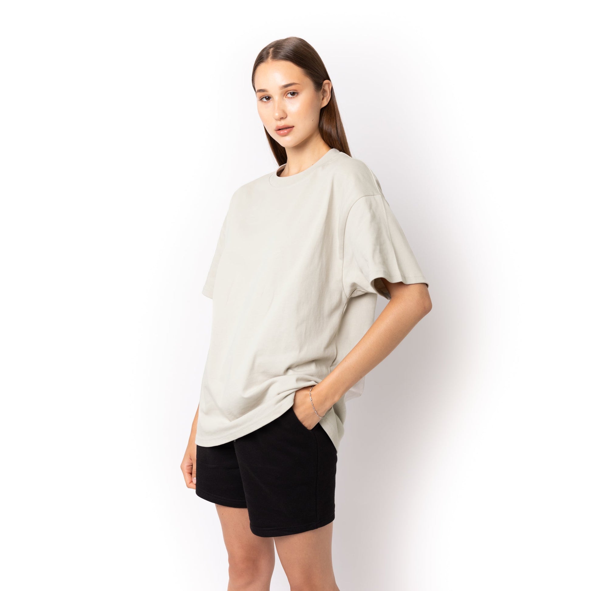 HERO-300 Unisex Super Heavy Oversized Tee - Icy Rock - Crewnecks