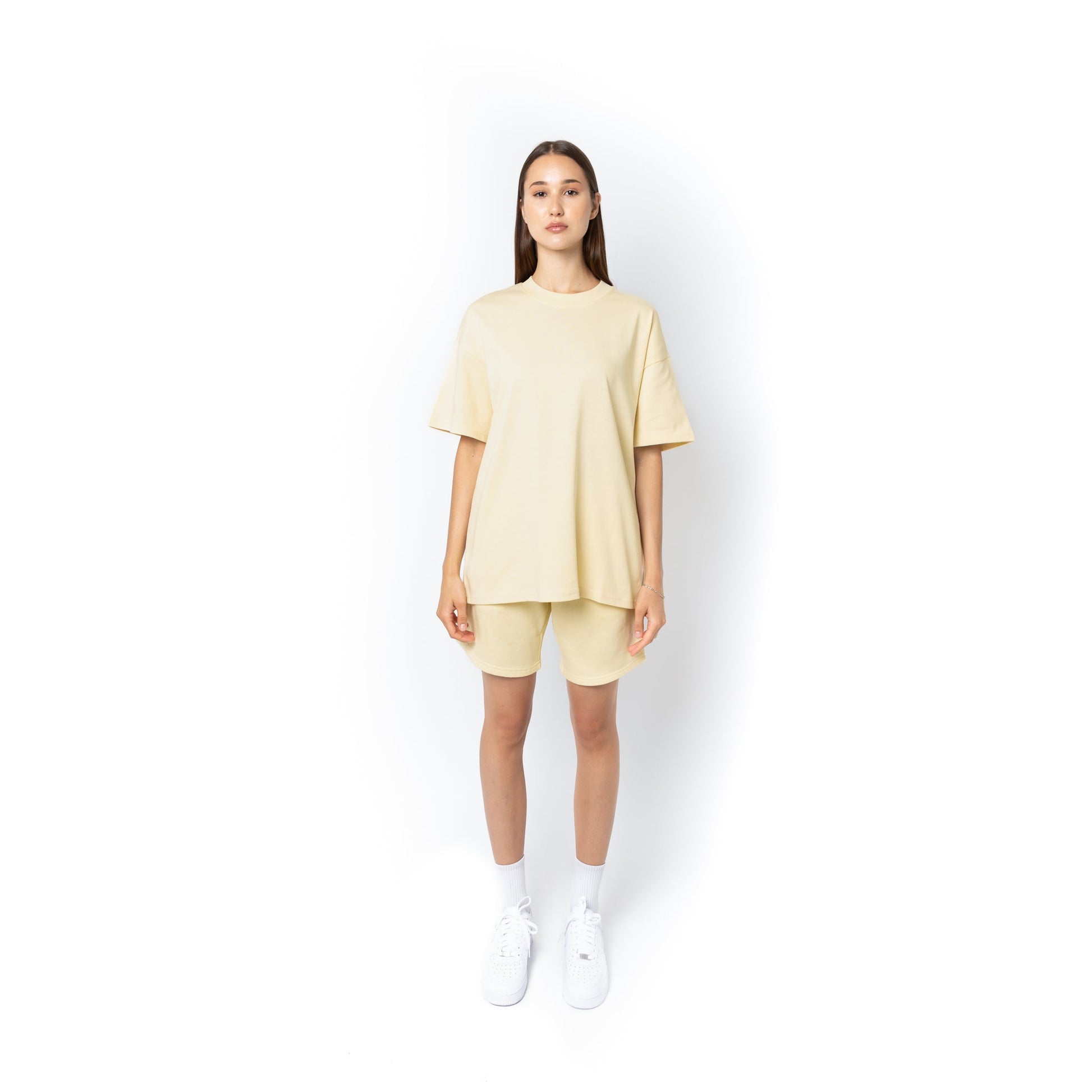 HERO-300 Unisex Super Heavy Oversized Tee - Ivory - Crewnecks