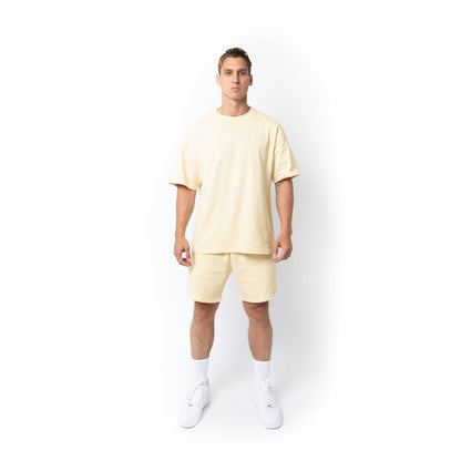 HERO-300 Unisex Super Heavy Oversized Tee - Ivory - Crewnecks